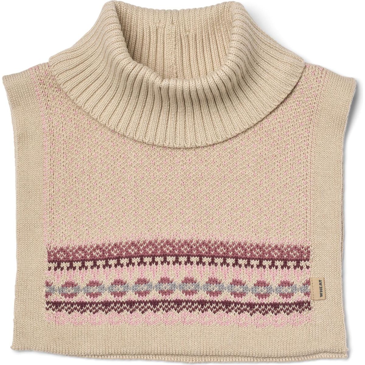 Wheat Jacquard Neckwarmer Stoffe rose (2026) Onesize 7621-560-GOTS-2026-Onesize