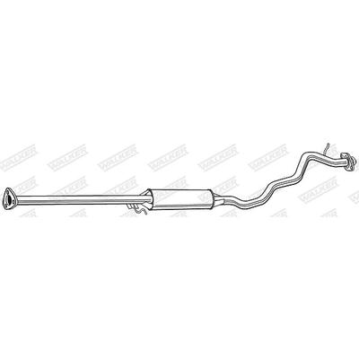 Walker Mittelschalldämpfer [Hersteller-Nr. 22457] für Honda