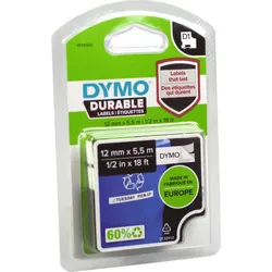 Dymo Label Band D1 1978364 schwarz auf weiß 12mm x 5,5m