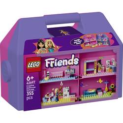 LEGO FRIENDS 42697 LEGO® FRIENDS Tragbares Puppenhaus mit 8 Zimmern und 2 Spielfiguren