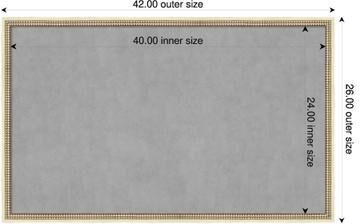 Amanti Art Castellan Wood Framed Magnetic Board