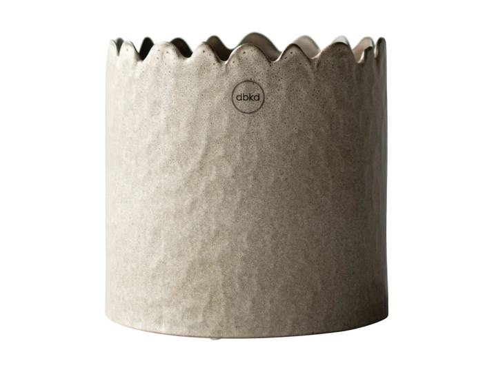 DBKD Pot Flowery Ø16 cm Beige