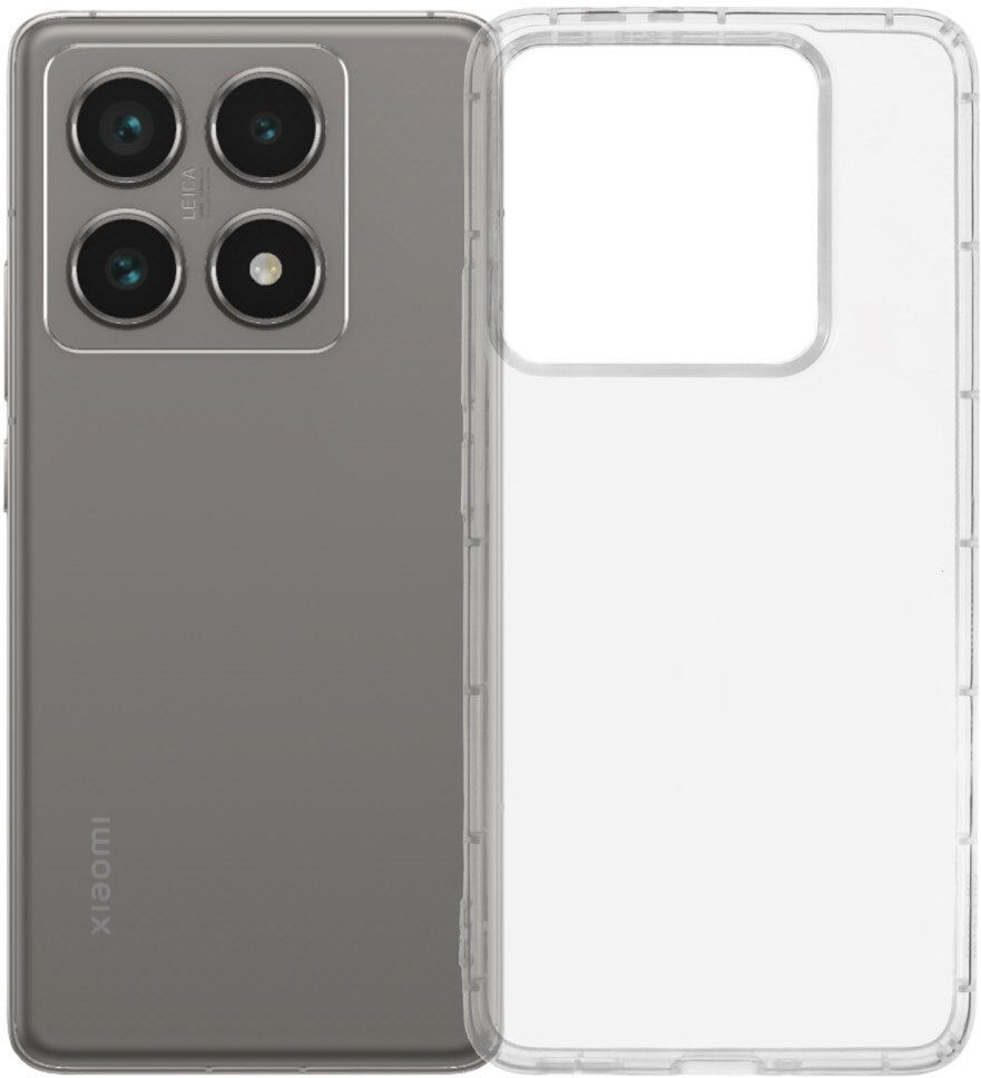 Xiaomi 14T Pro - EIDERWOOD Fleksibelt Plastik Bagside Cover - Gennemsigtig