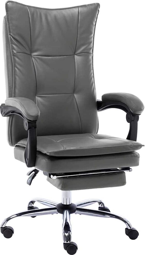 vidaXL Chaise de bureau Anthracite Similicuir