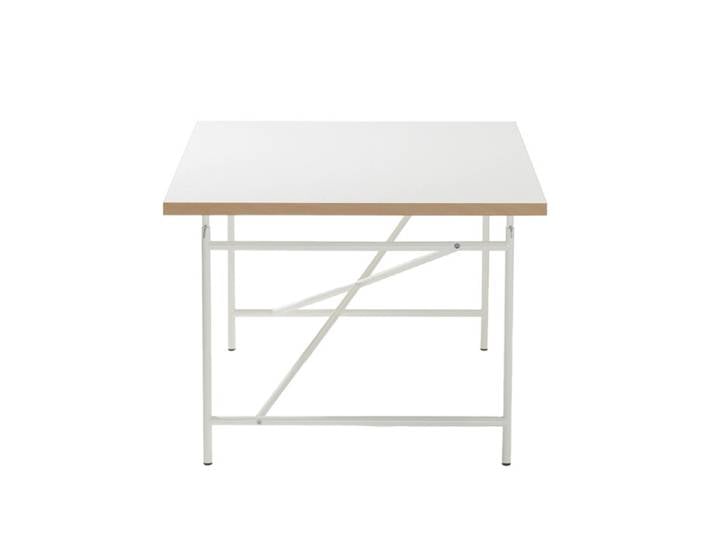 Schülerschreibtisch Eiermann Richard Lampert weiß, Designer Prof. Egon Eiermann, 120x55-72x70 cm