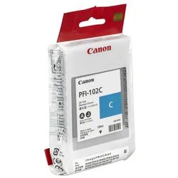 Canon Original PFI-102C Druckerpatrone - cyan 740 Seiten