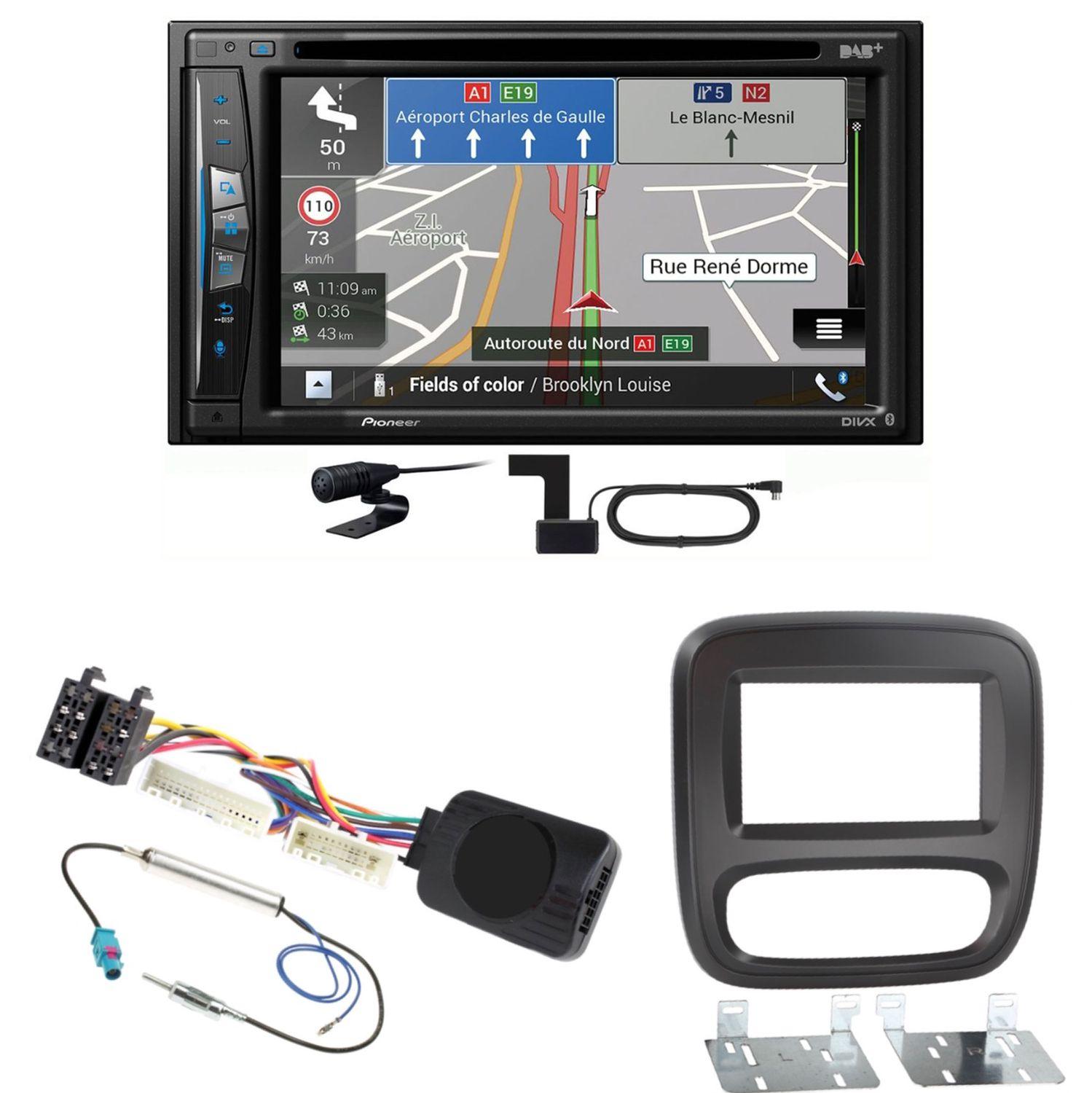 Pioneer AVIC-Z730DAB USB DAB+ MP3 Navigation CD Einbauset für Nissan NV300