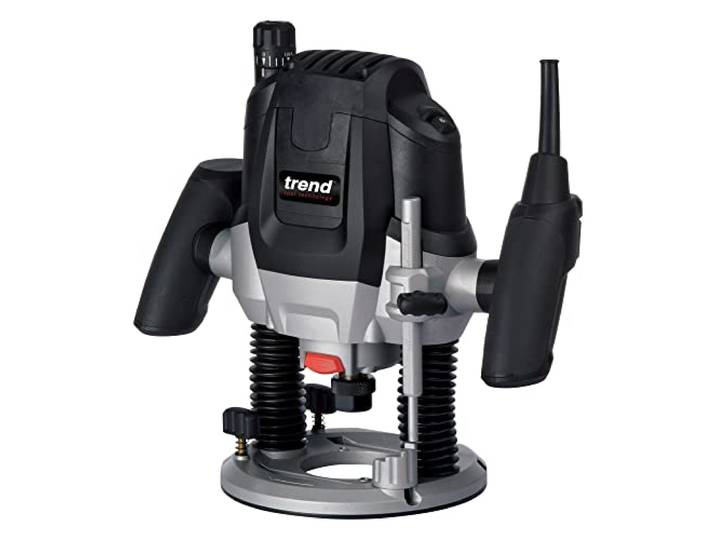 Trend T7 1/5.1 cm Variable Geschwindigkeit Werkstattfräse und Kitbox, perfekt für Küchenarmatur, Arbeitsplattenfugen & Holzprofilierung, 2100W, 240V, Schwarz, T7EK