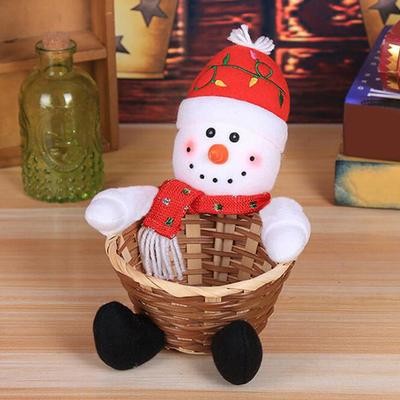 Modern Home Fixes Merry Christmas Decorative Candy, Children's Candy Storage Basket, Desktop Pendant, Christmas Decorative Pendant snowman