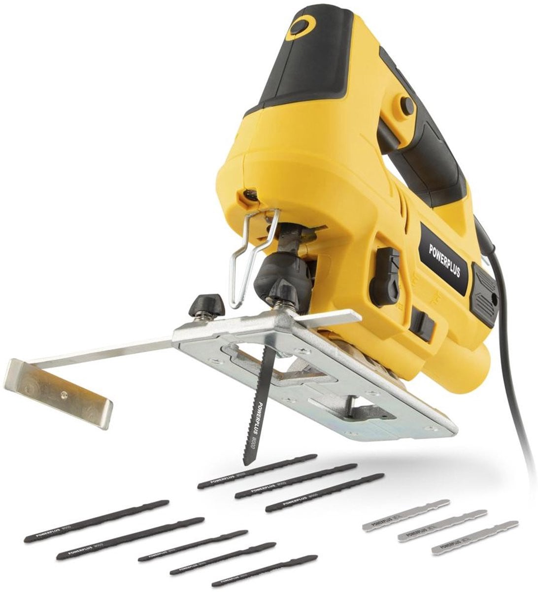 Powerplus elektrische decoupeerzaag POWX0362 - 800W - 3000 min-1 - inclusief 12 accessoires