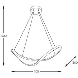 Zuma Line 003064-026635 LED Pendelleuchte ERDA integrierte LED-Quelle