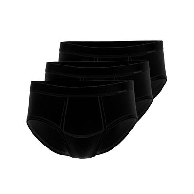 Slip AMMANN "3er Pack Slip mit Eingriff Day Classic / Feinripp Premium", Herren, Gr. 7, schwarz, Obermaterial: 100% Baumwolle CO., Unterhosen Slip