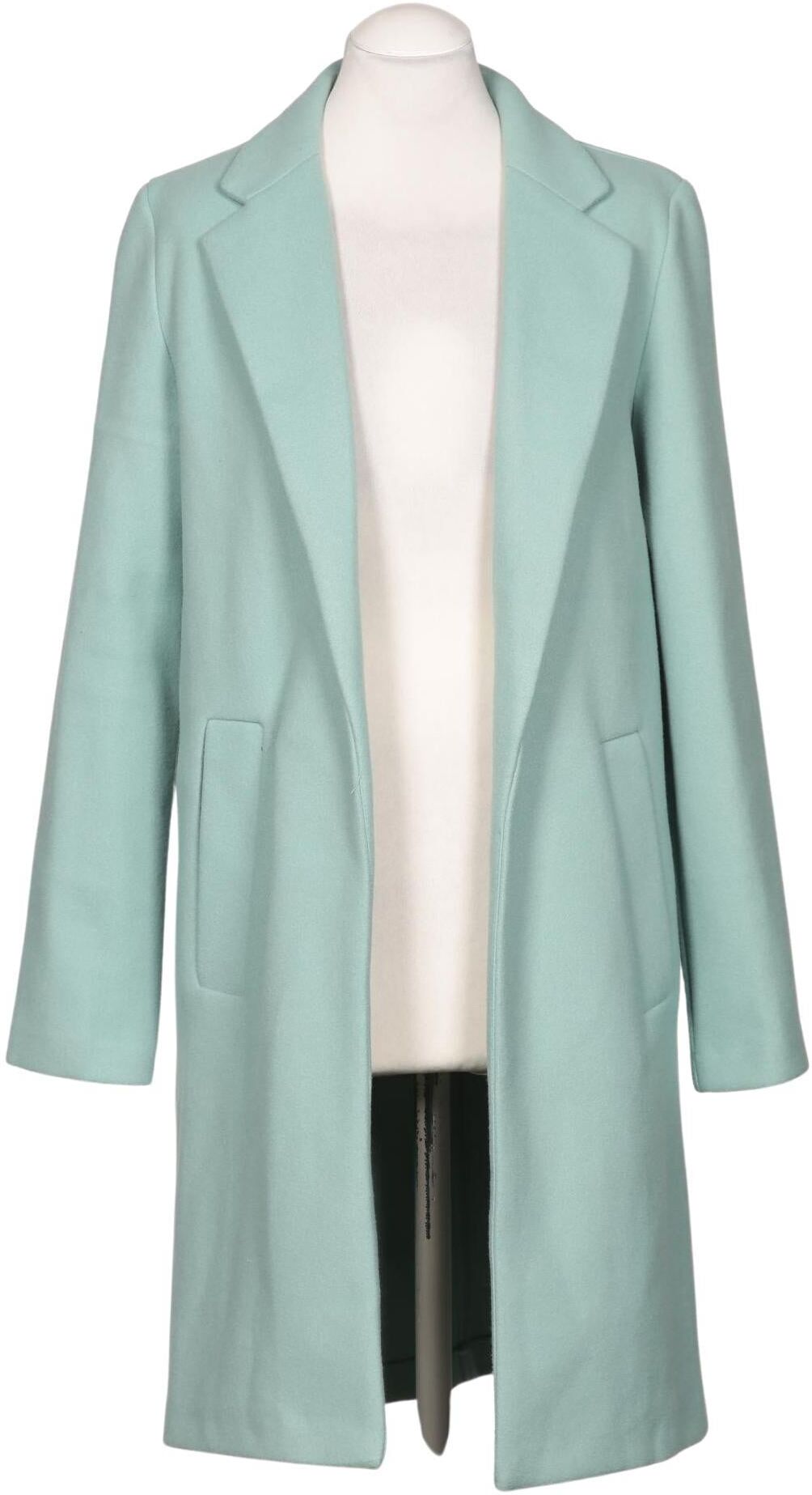 Stradivarius Damen Mantel, Hellgrün, Gr. S, Synthetik - Second Hand