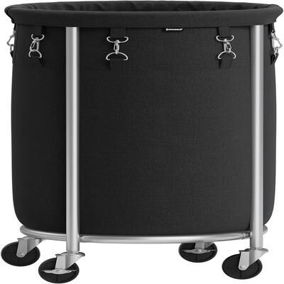 No "Laundry Basket with Wheels Rolling Laundry Hamper - 15.7""L x 15.7""W x 24""H"
