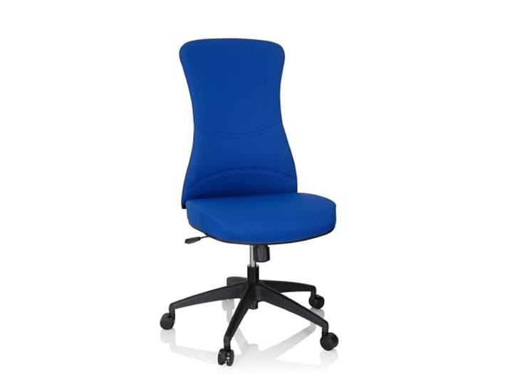hjh OFFICE 760013 Profi Bürostuhl Office XT Netzstoff Blau Drehstuhl ohne Armlehnen, breite Sitzfläche, höhenverstellbar