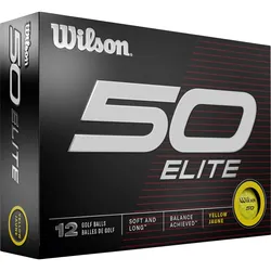 Wilson Golfbälle Fifty Elite - 12er Pack, gelb