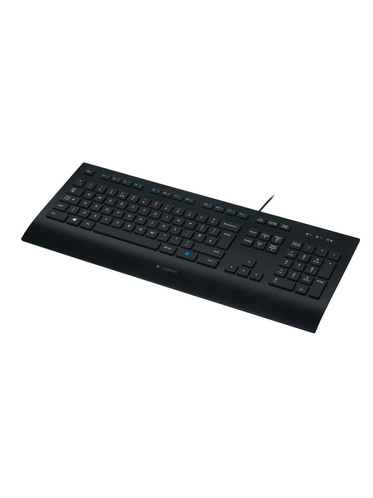 Logitech K280e Corded Keyboard - DE - Tastatur - Deutsch - Schwarz