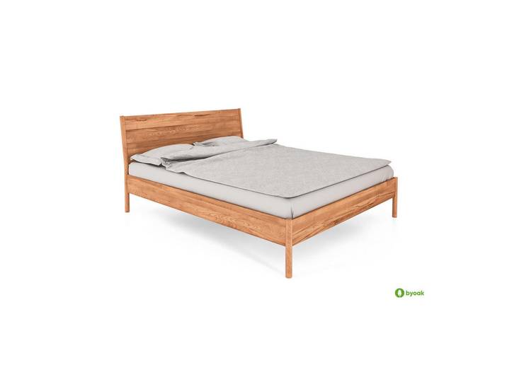 byoak Bettgestell INA 90x190 Kernbuche, Holz, 90x190 cm, Schlafzimmer, Betten