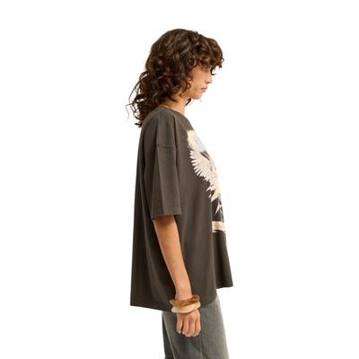 Oversize-Shirt BILLABONG "Pour Your Heart", Damen, Gr. L, schwarz (off schwarz), Obermaterial: 100% Baumwolle., Shirts