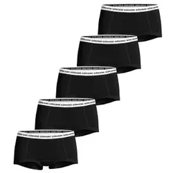 Björn Borg 5P Everyday Boxer Shorts Schwarz/Weiß Ökologische Baumwolle Large Damen