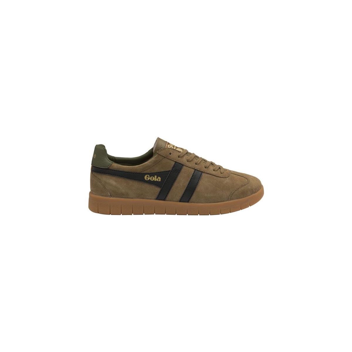Gola Hurricane Suede Sneaker Men tobacco/black/khaki/gum (BW) 9 CMB046-BW-9-tobaccoblackkhakigum