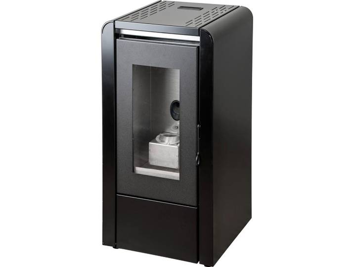 Pelletofen Baby Schwarz Metall 5kW, WI-FI-FÄHIG
