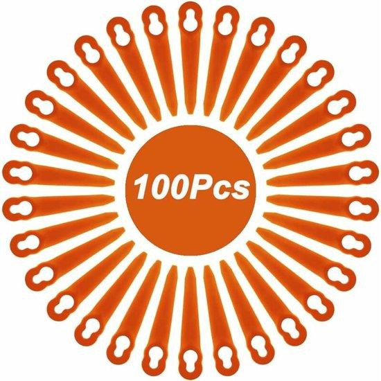 Stihl 100 stuks plastic mesjes voor grastrimmers type 2-2 Polycut, 3-2 Polycut, 45 FSA, 57 FSA, 52 FSE, 24V-GT10, 40V