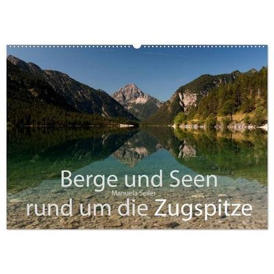 Berge und Seen rund um die Zugspitze (Wandkalender 2027 DIN A2 quer), CALVENDO Monatskalender