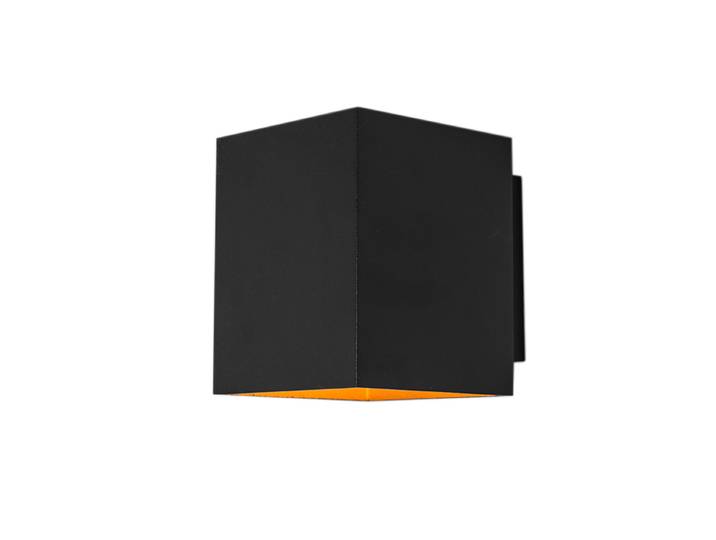 Applique murale design noire et dorée rectangulaire - Sola