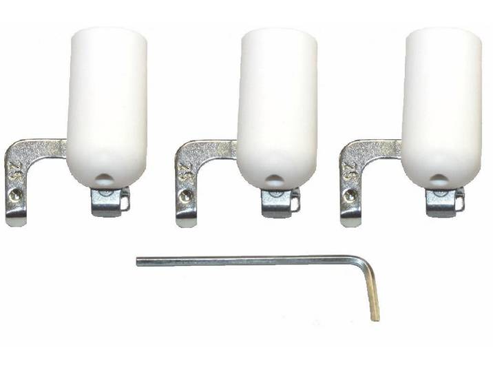 Klemmträger SUNLINES, weiss (weiß), Metall, Sichtschutzbefestigungen, Klemmträger, für Aluminium-Jalousie