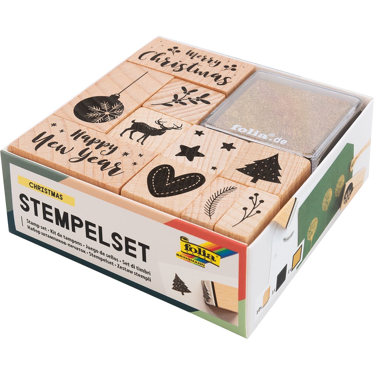 folia Motivstempel-Set Weihnachten