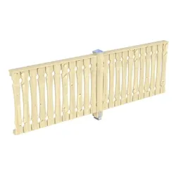 Skan Holz Seitenwand Balkonschalung für Terrassenüberdachung 350 cm, naturbelassen