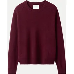 Oversized Kaschmirpullover Boyfriend Crewneck Rot XS