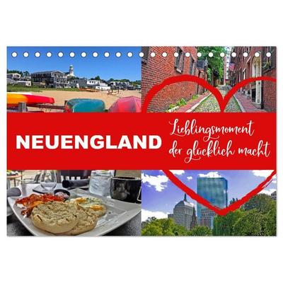Neuengland USA Kalender 2027 (Tischkalender 2027 DIN A5 quer), CALVENDO Monatskalender