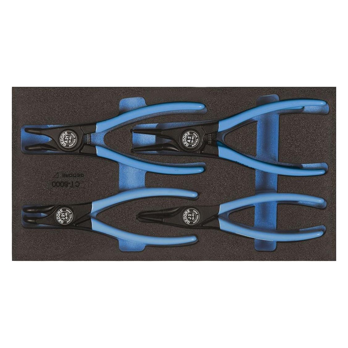 Gedore 1500 CT1-8000 Montagezangen-Satz in Check-Tool-Modul (310 mm) (2309181)