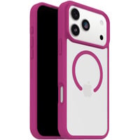 React, Handyhülle transparent/pink, iPhone 17 Pro Max, MagSafe