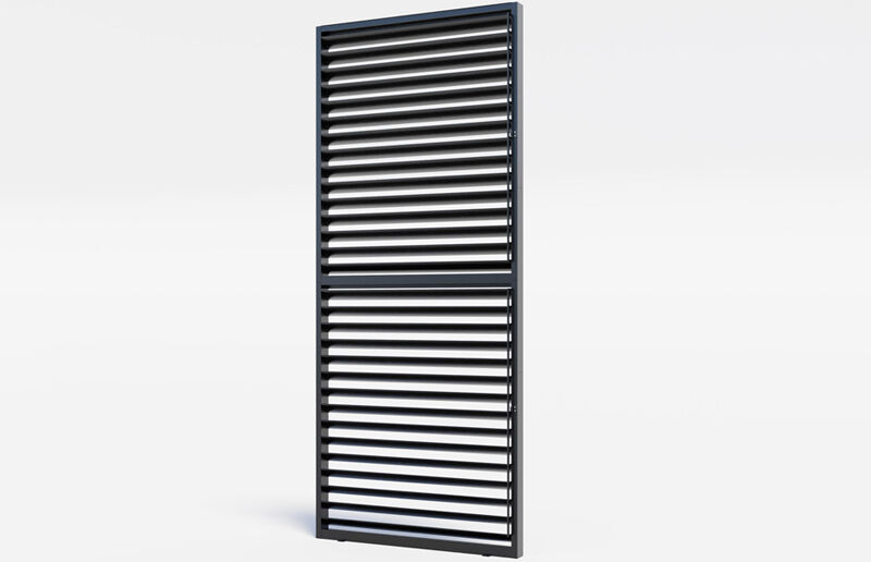 SUNNY INCH ® Brise soleil paroi ajourée à lame orientable en aluminium - Anthracite - BSO 9720