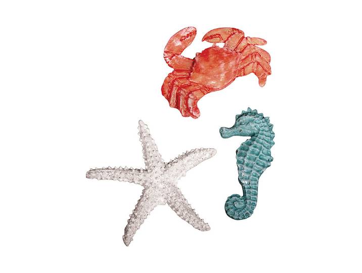 Rayher Polyresin-Meerestiere 4-6 cm 3 Stück