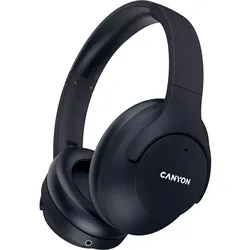 Canyon OnRiff 10, Bluetooth headset,with microphone,with Active Noise Cancellation function (25 h, Kabelgebunden, Kabellos), Kopfhörer, Schwarz