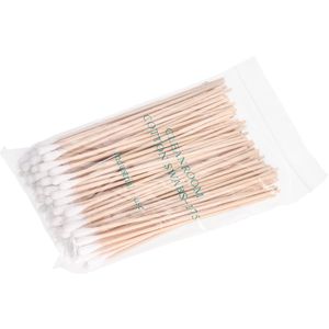 Elix Reinigungsstäbchen 561.100.000, Wattestäbchen, mit Holzgriff, 100 Stück