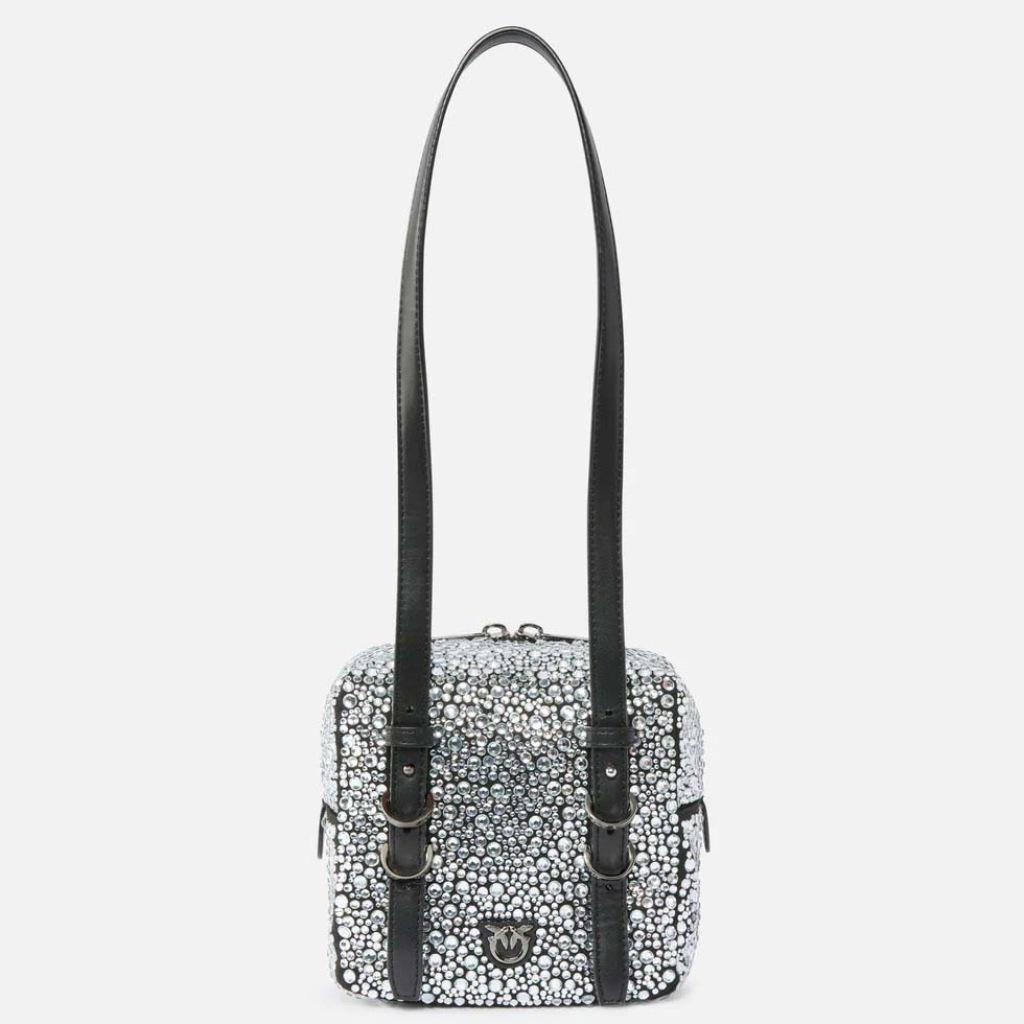 PINKO CUBIC BAG FULL Damen Handtasche in Silber