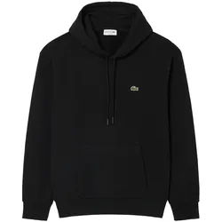 LACOSTE Herren Hoodie - Fleece Hoodie, Kapuze,  Regular Fit Schwarz / M