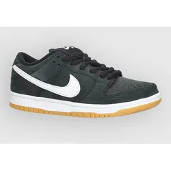 Nike SB Dunk Low Pro Iso Skateschuhe black / white / black / gum lig Gr. 4.5
