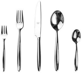 Mepra Acqua Flatware Set with Cake Forks - 30 Pieces - Stainless Steel