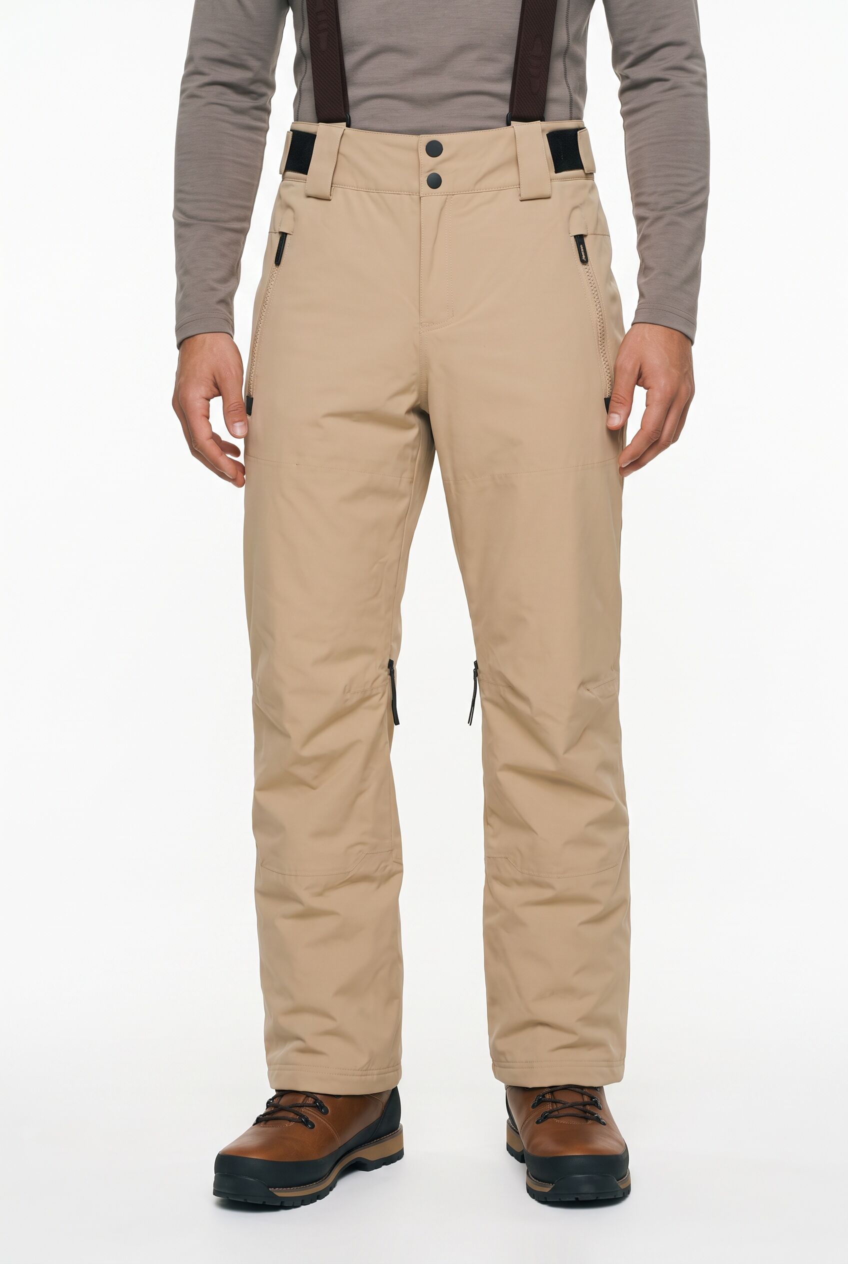 Skihose CMP, Herren, Gr. XL, N-Gr, beige (sand), Obermaterial: 100% Polyester. Futter: 100% Polyester. Wattierung: 100% Polyester, Hosen Skihose, wärmeisolierende Materialeigenschaften, aus Polyester