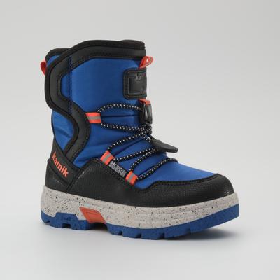 Winterboots KAMIK "BOUNCEREZ", Mädchen, Gr. 35, gefüttert wärmend, blau, orange, Synthetik, Schuhe Winterboots, Snowboots,Winterstiefel,gefüttert,wasserdicht