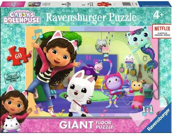 Ravensburger Gabby's Dollhouse Giant Floor Puzzle - 60 Pieces Puzzle for Kids