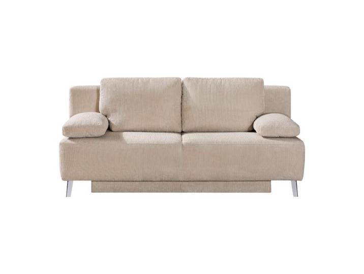 Dixx Divani Raven Schlafsofa mit Bettkasten und Cordbezug prakti