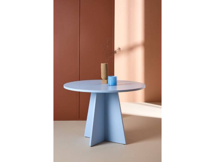 Venture Home Esstisch Bootcut, runder Esstisch, charakterstark, Ø 110 cm, Esszimmertisch, MDF, einheitliche Lackierung, rund, modern, gesellig