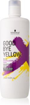 Schwarzkopf Professional Goodbye Yellow champô neutralizante dos tons amarelos para cabelo pintado e com madeixas 1000 ml. Goodbye Yellow